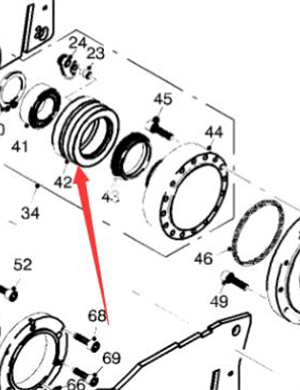 WIRTGEN milling bearing housing part number 116274