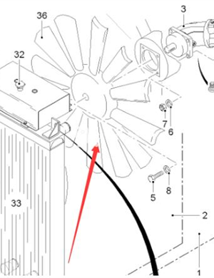 WIRTGEN cooling fan part number 179907