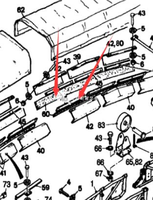  Wirtgen rubber deflector part number 73114 