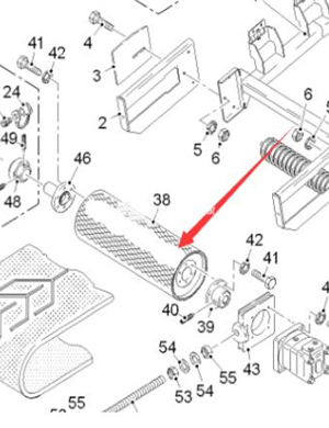Wirtgen Drive Roller Part Number 138926 