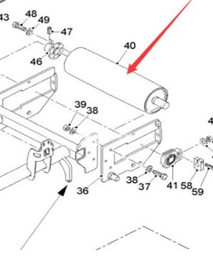  Wirtgen Primary Drive Roller Part Number 190358 
