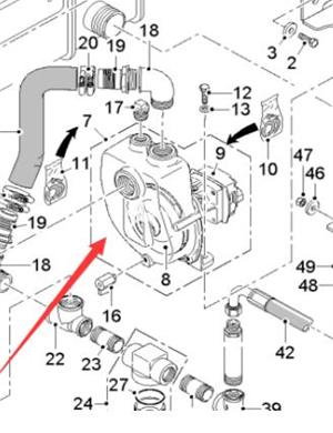 Wirtgen sprinkler pump part number 2163683 
