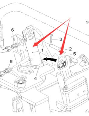 Wirtgen scraper lifting cylinder part number 172086