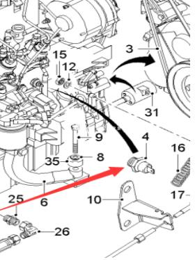Wirtgen oil pressure sensor part number 55323 