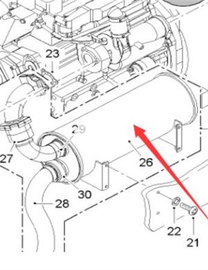  Wirtgen muffler part number 187255
