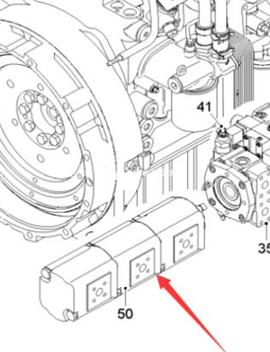 Wirtgen triple pump part number 171599