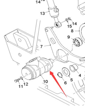  Wirtgen milling hub drive motor part number 42950 