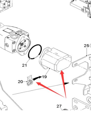 Wirtgen hydraulic pump part number 158474 