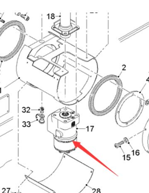  Wirtgen steering gear part number 2047964