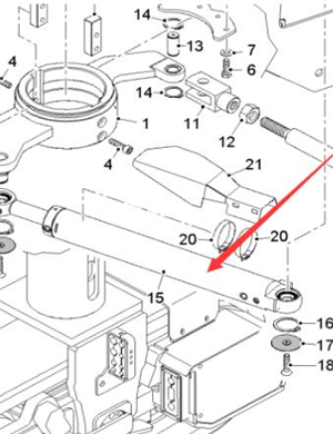  Wirtgen steering cylinder part number 2355555