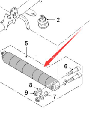 Wirtgen Primary Straight Roller Part Number 2341067 