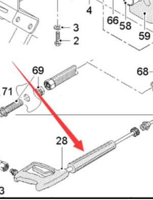 Wirtgen high-pressure water gun part number 163100