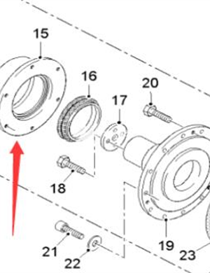 Wirtgen milling bearing housing part number 174213