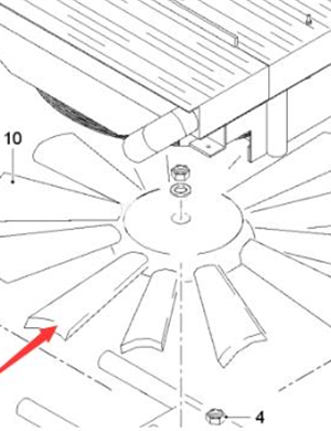  Wirtgen radiator fan part number 2575712