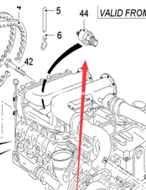 Wirtgen oil pressure sensor part number 78246