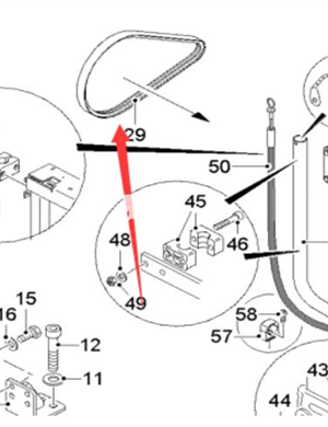 Wirtgen engine belt part number 2121298 