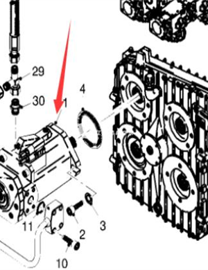 Wirtgen fan driven hydraulic pump part number 161467