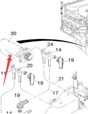  Wirtgen 24V DC Starter Part Number 43124 