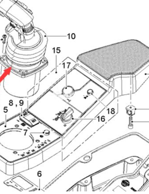  Wirtgen walking handle part number 2509295