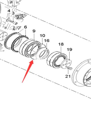 Wirtgen O-ring seal part number 115254 