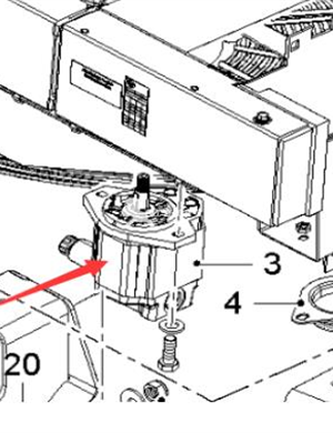  Wirtgen fan motor part number 2284671 