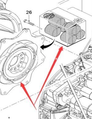 Wirtgen engine flywheel coupling part number 2287830