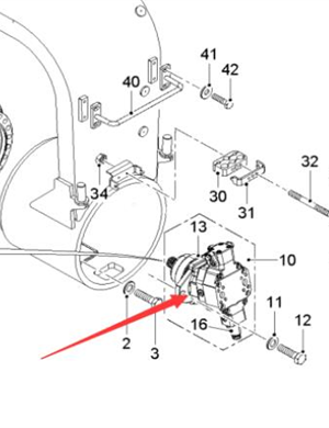 Wirtgen walking motor part number 2277939