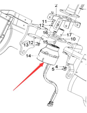 Wirtgen steering gear part number 2186115 