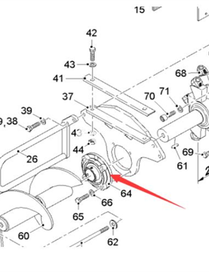  Wirtgen flange bearing part number 8042 