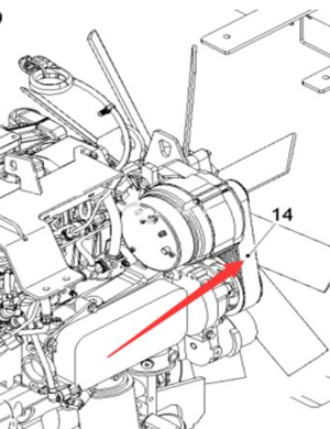  Wirtgen engine belt part number 164955