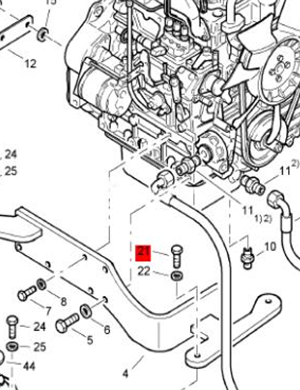 BOMAG fixing bolt part number 07141027 