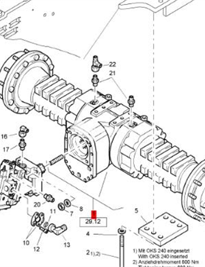  BOMAG Rear Axle Assembly Part Number 05585946 