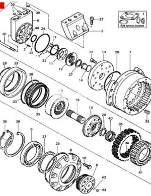 BOMAG steel wheel walking motor part number 05810109 