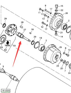  BOMAG Vibration Shaft Part No. 50010511 
