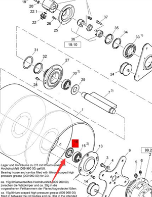 BOMAG oil deflector part number 46230156 