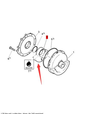 BOMAG vibration swing block part number 58010603