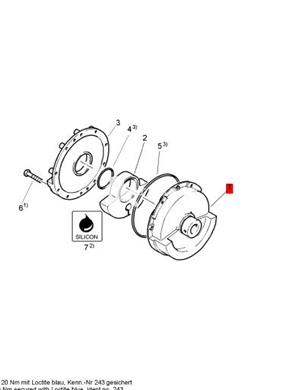  BOMAG block housing part number 08821136 