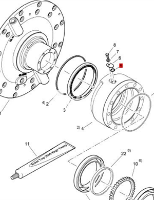  BOMAG sealing ring part number 062202162