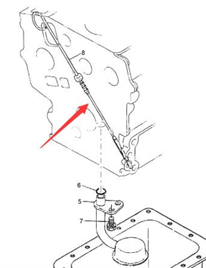  BOMAG oil dipstick part number 05740097