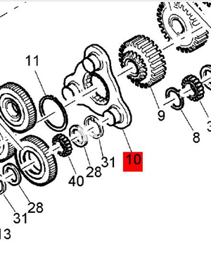 BOMAG planetary gear carrier part number 05114818 
