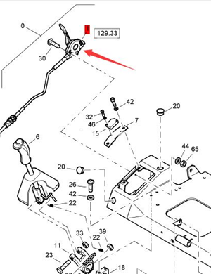 BOMAG throttle cable assembly part number 05561068 