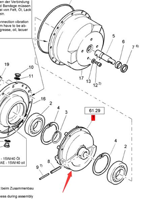 BOMAG vibration block assembly part number 58010944