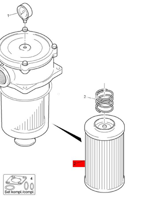 BOMAG liquid filter part number 330183809 