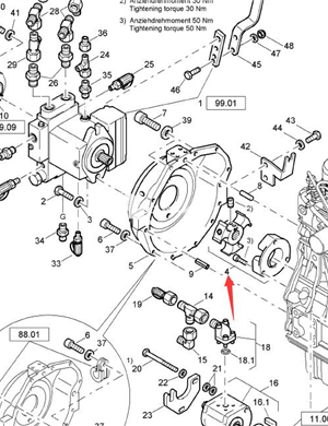  BOMAG flywheel connecting plate part number 05617011