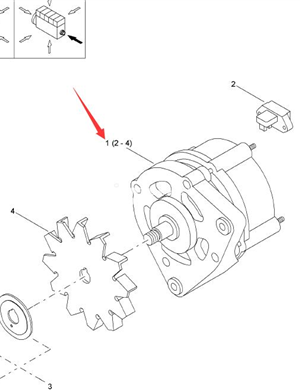  BOMAG Generator Assembly Part Number 08821820 