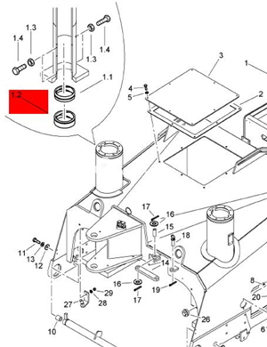  BOMAG shaft sleeve part number 83610129 