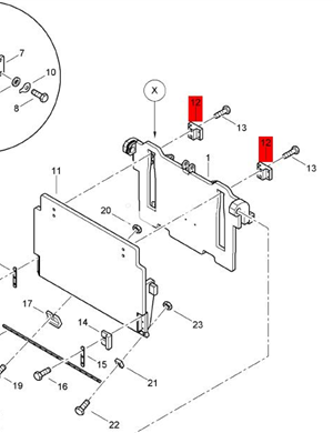  BOMAG connection plate part number 83640092