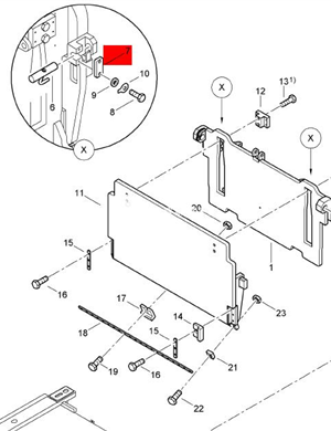 BOMAG connection plate part number 83640502