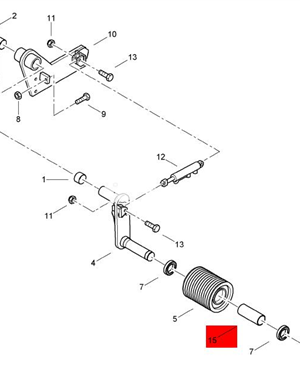 BOMAG belt pulley shaft sleeve part number D2325091 