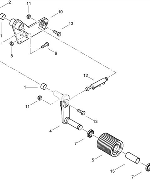 BOMAG card spring part number 323050053 